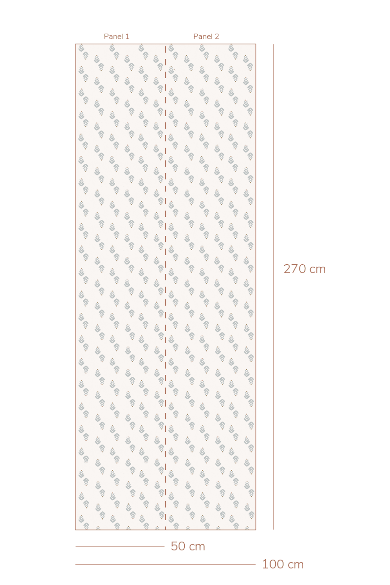 Behang Cappuccino - Blauw van Bibelotte | Kids Conceptstore Le Fanfare