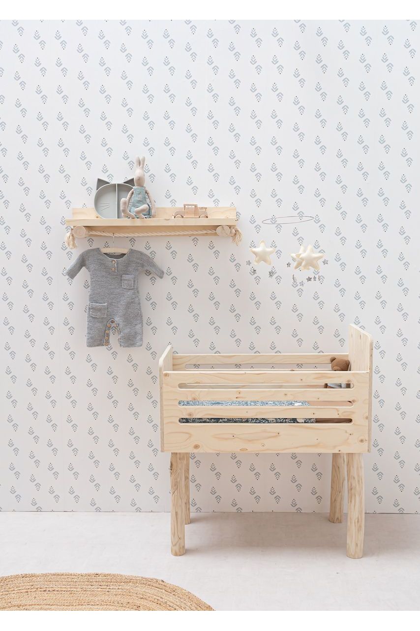 Behang Cappuccino - Blauw van Bibelotte | Kids Conceptstore Le Fanfare