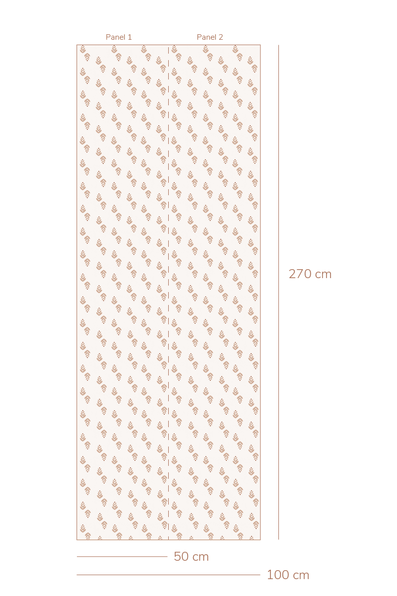 Behang Cappuccino - Roze van Bibelotte | Kids Conceptstore Le Fanfare