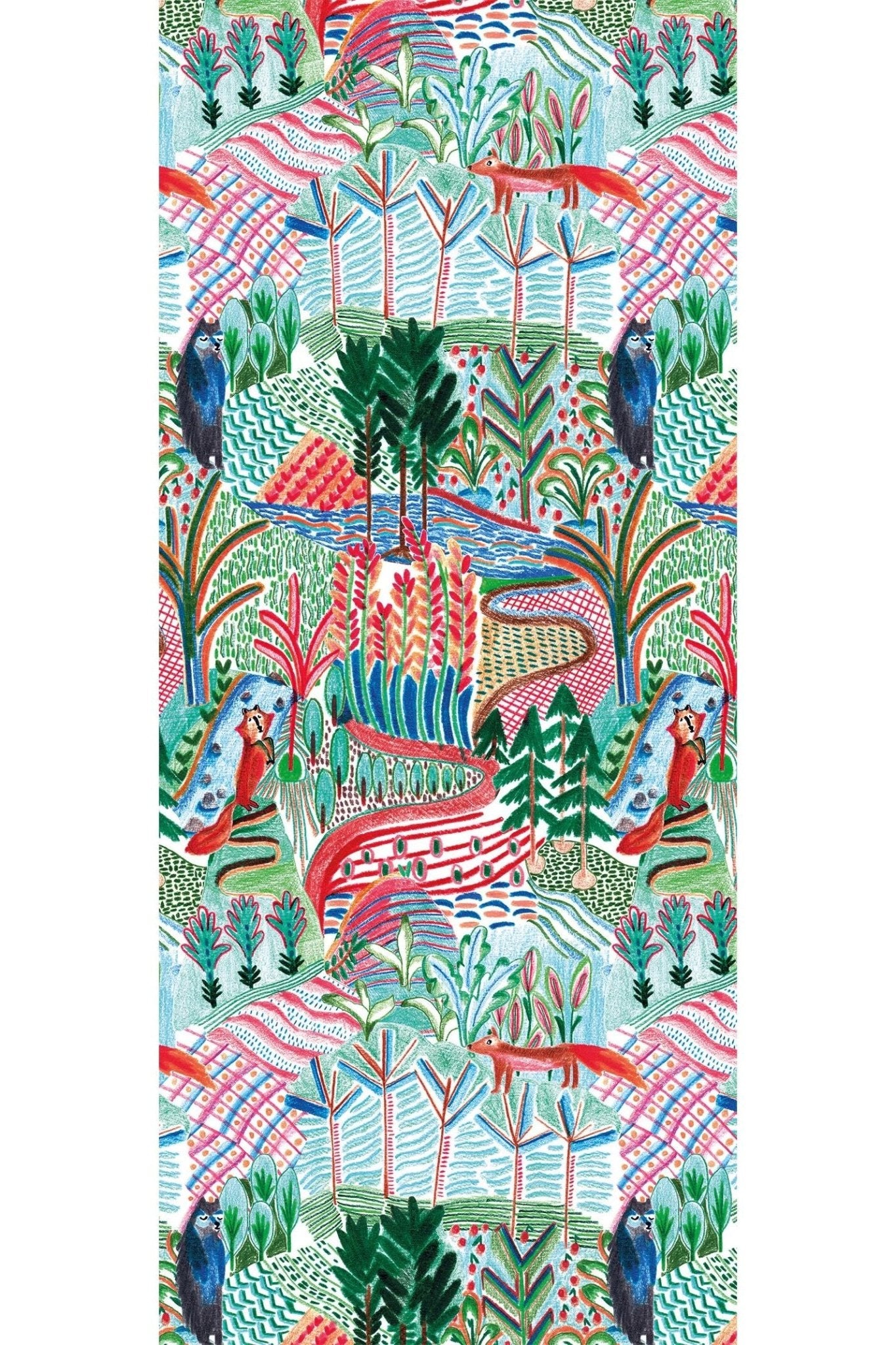 Behang Chicoutimi Mural van Bien Fait | Kids Conceptstore Le Fanfare