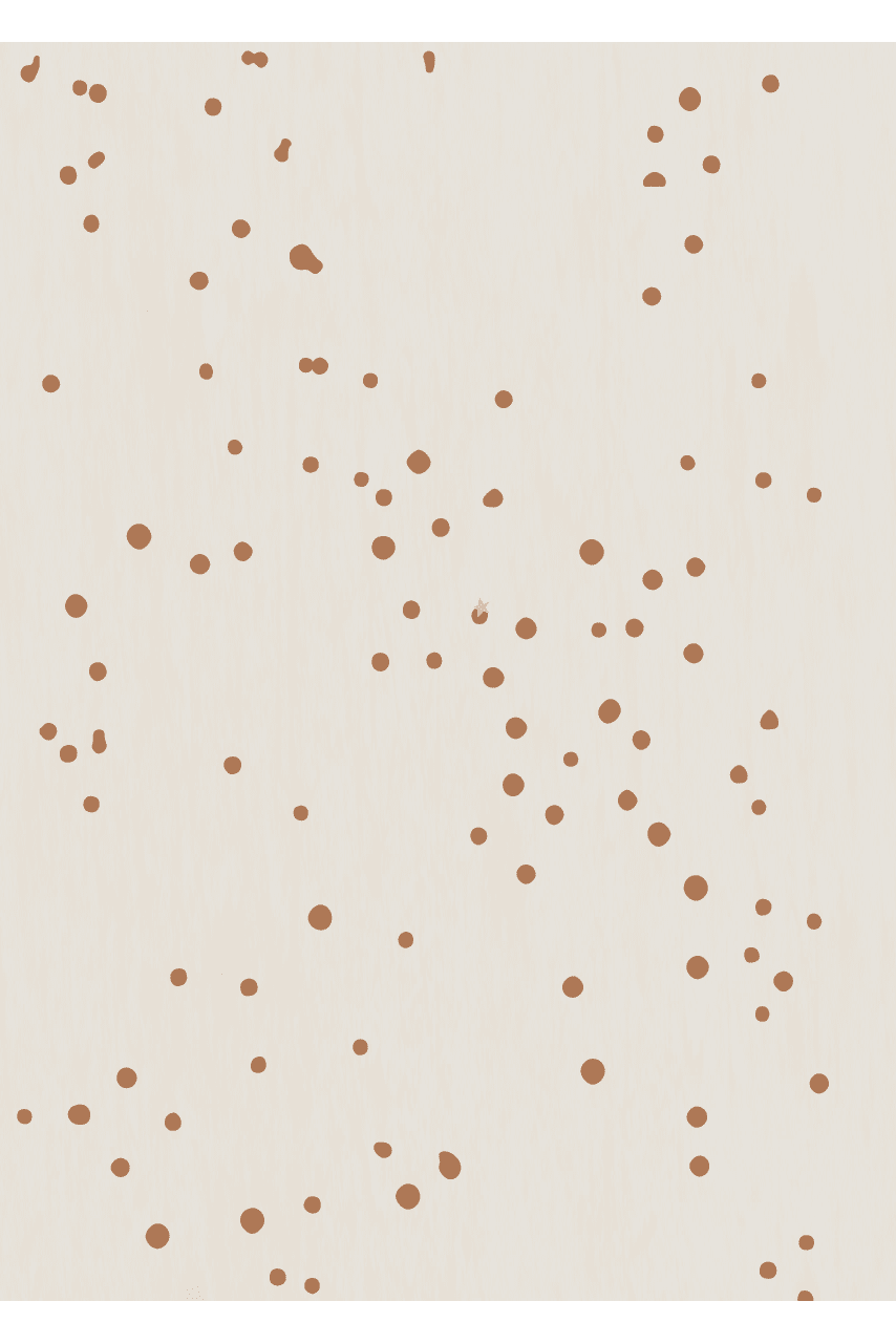 Behang Dottig - Bruin van Bibelotte | Kids Conceptstore Le Fanfare
