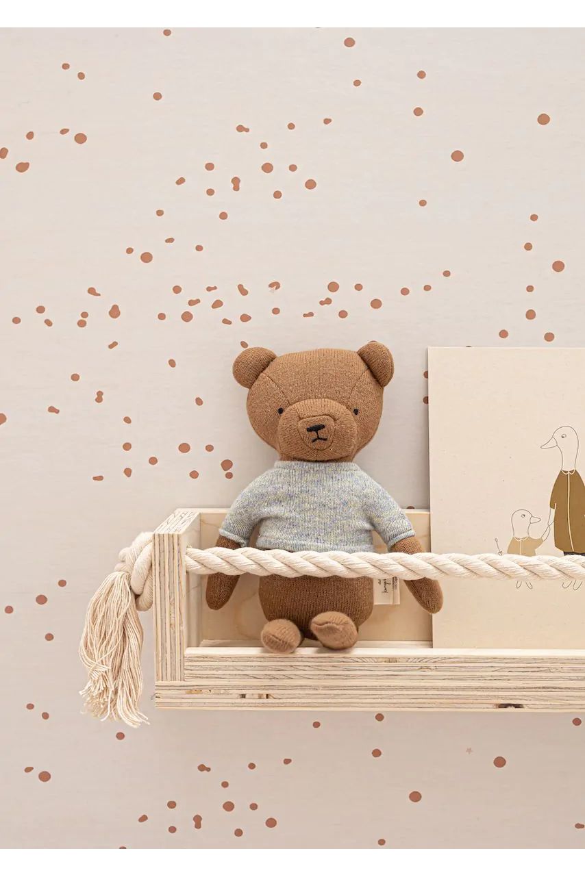 Behang Dottig - Bruin van Bibelotte | Kids Conceptstore Le Fanfare