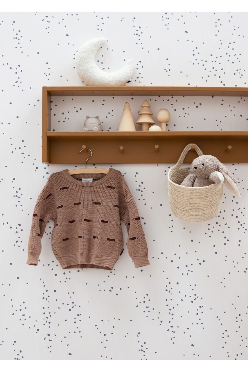 Behang Dottig - Donkerblauw van Bibelotte | Kids Conceptstore Le Fanfare