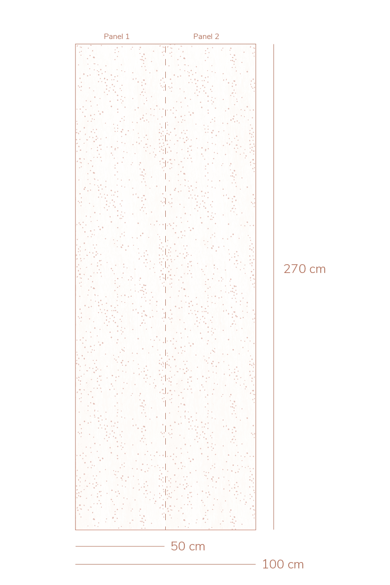 Behang Dottig - Roze van Bibelotte | Kids Conceptstore Le Fanfare