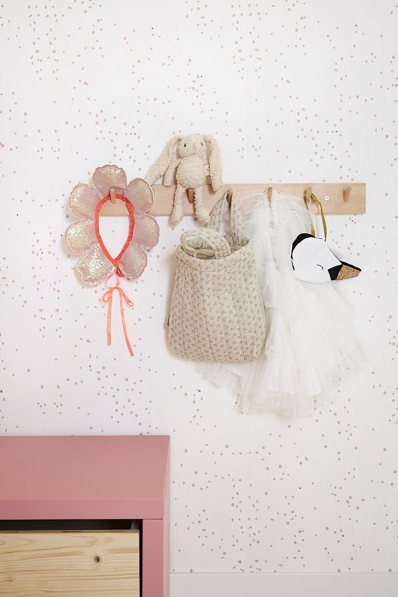 Behang Dottig - Roze van Bibelotte | Kids Conceptstore Le Fanfare