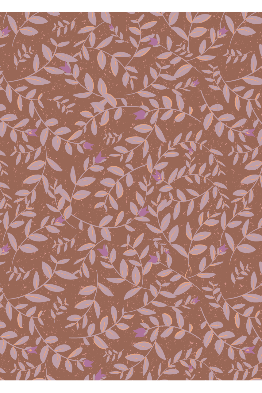 Behang Flora - Choco van Bibelotte | Kids Conceptstore Le Fanfare