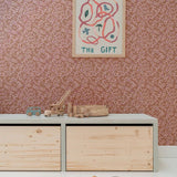 Behang Flora - Choco van Bibelotte | Kids Conceptstore Le Fanfare