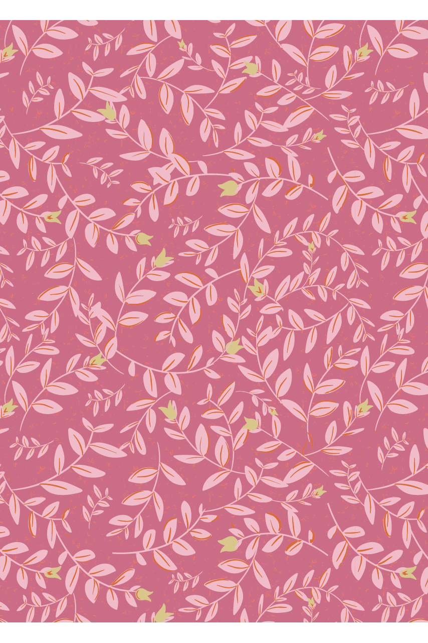 Behang Flora - Fuchsia van Bibelotte | Kids Conceptstore Le Fanfare