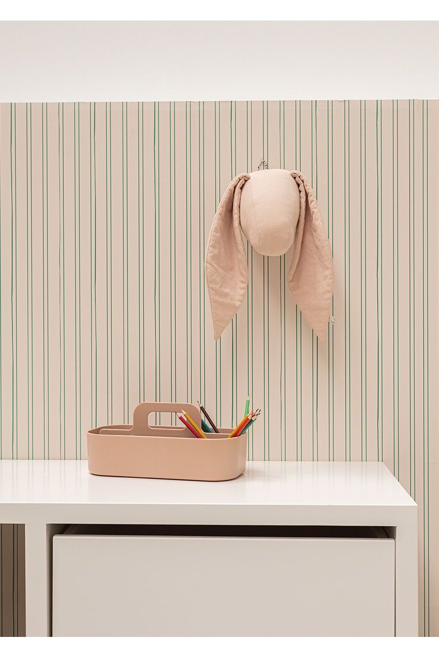 Behang Gestreept - Biscuit van Bibelotte | Kids Conceptstore Le Fanfare