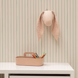 Behang Gestreept - Biscuit van Bibelotte | Kids Conceptstore Le Fanfare