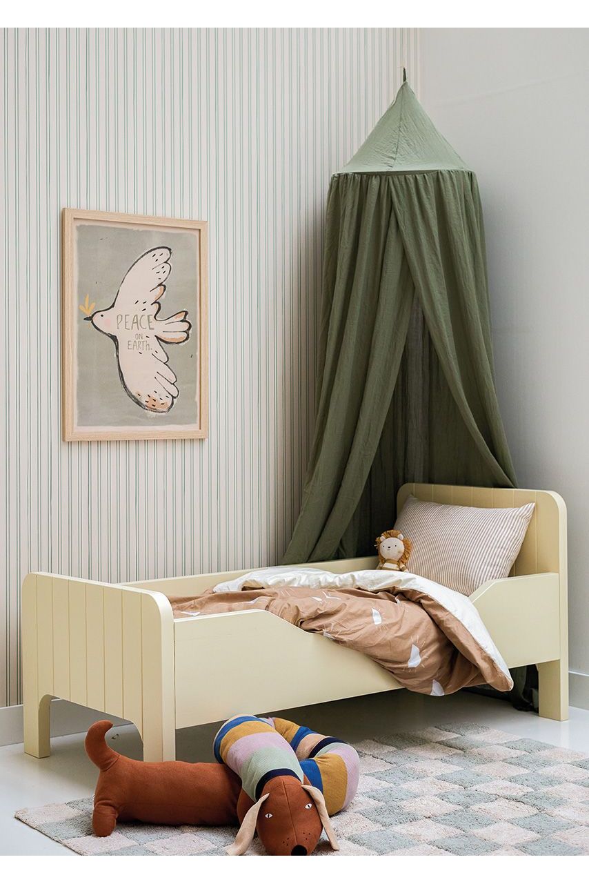 Behang Gestreept - Biscuit van Bibelotte | Kids Conceptstore Le Fanfare