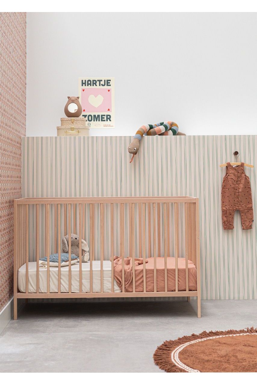 Behang Gestreept - Biscuit van Bibelotte | Kids Conceptstore Le Fanfare