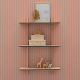Behang Gestreept - Framboos van Bibelotte | Kids Conceptstore Le Fanfare