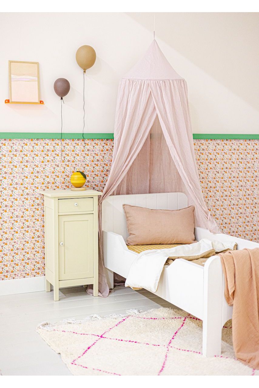 Behang Joy - Roze van Bibelotte | Kids Conceptstore Le Fanfare
