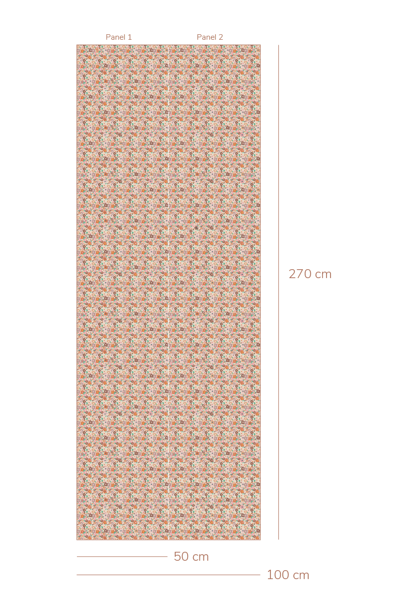 Behang Joy - Roze van Bibelotte | Kids Conceptstore Le Fanfare