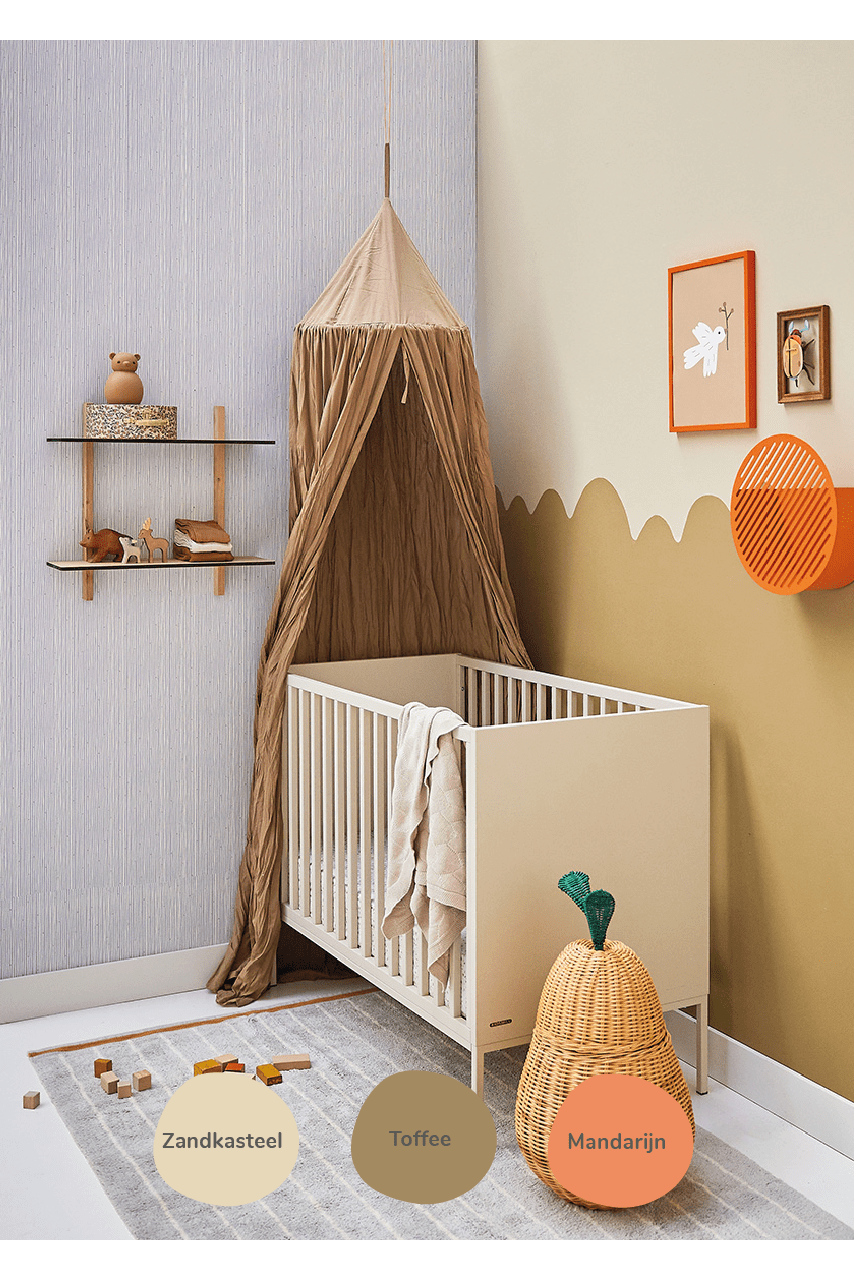 Behang Lijnenspel - Blauw van Bibelotte | Kids Conceptstore Le Fanfare