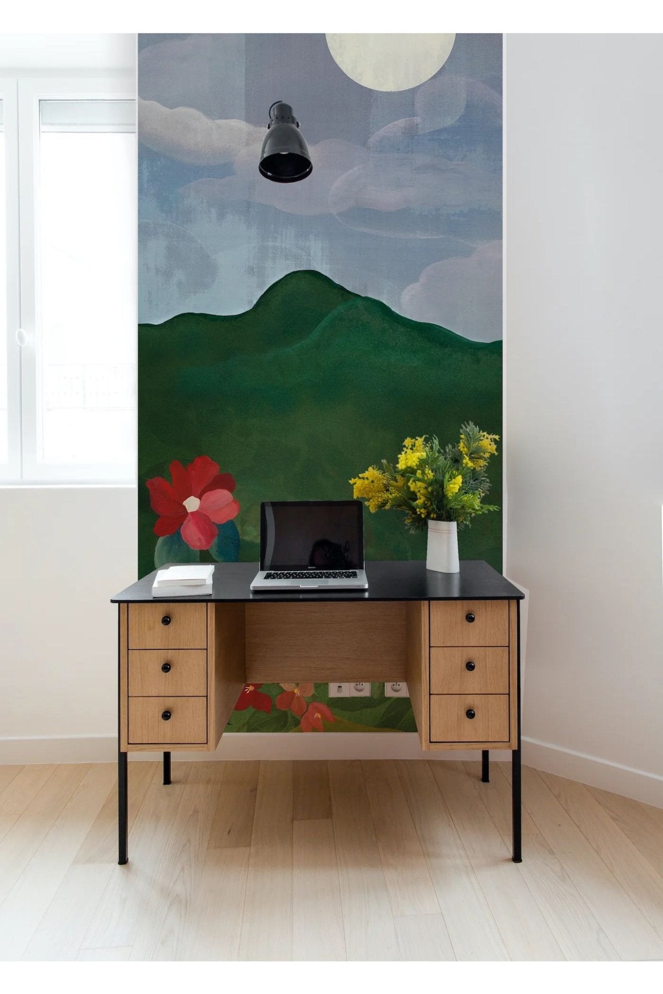 Behang Luna Mural van Bien Fait | Kids Conceptstore Le Fanfare