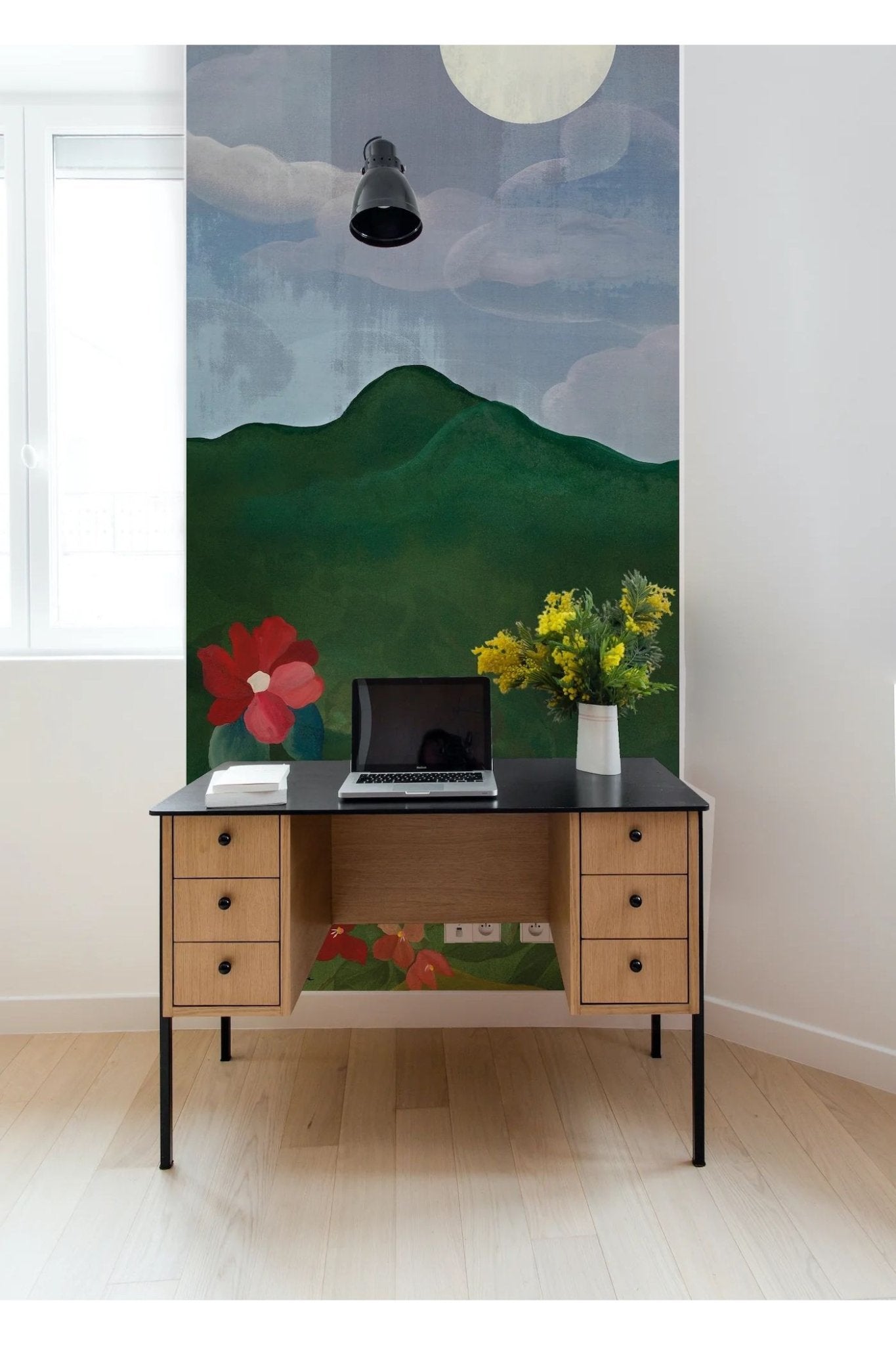 Behang Luna Mural van Bien Fait | Kids Conceptstore Le Fanfare