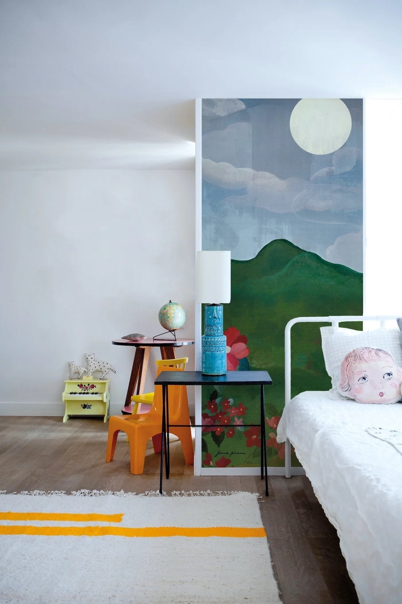 Behang Luna Mural van Bien Fait | Kids Conceptstore Le Fanfare