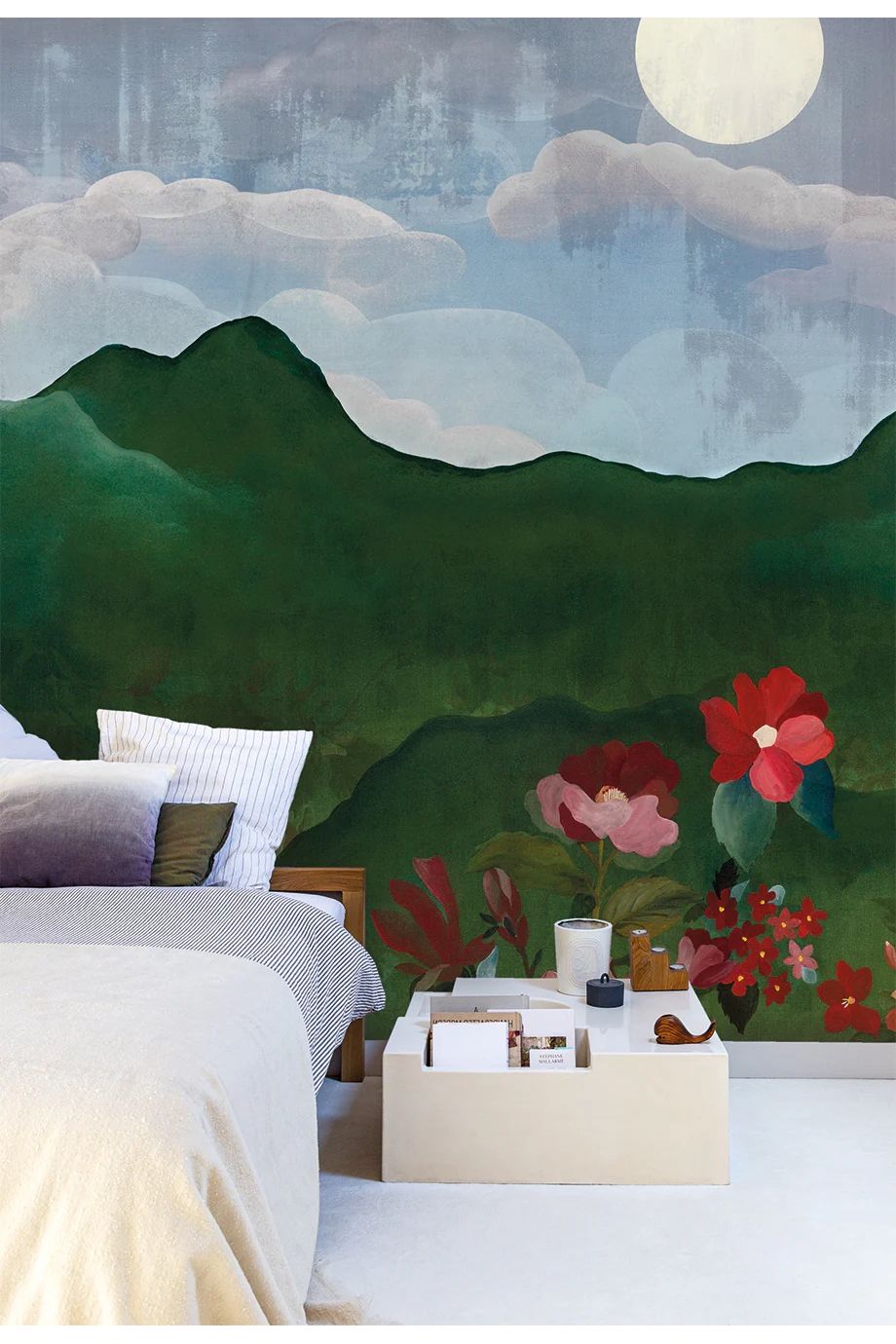 Behang Luna Mural van Bien Fait | Kids Conceptstore Le Fanfare