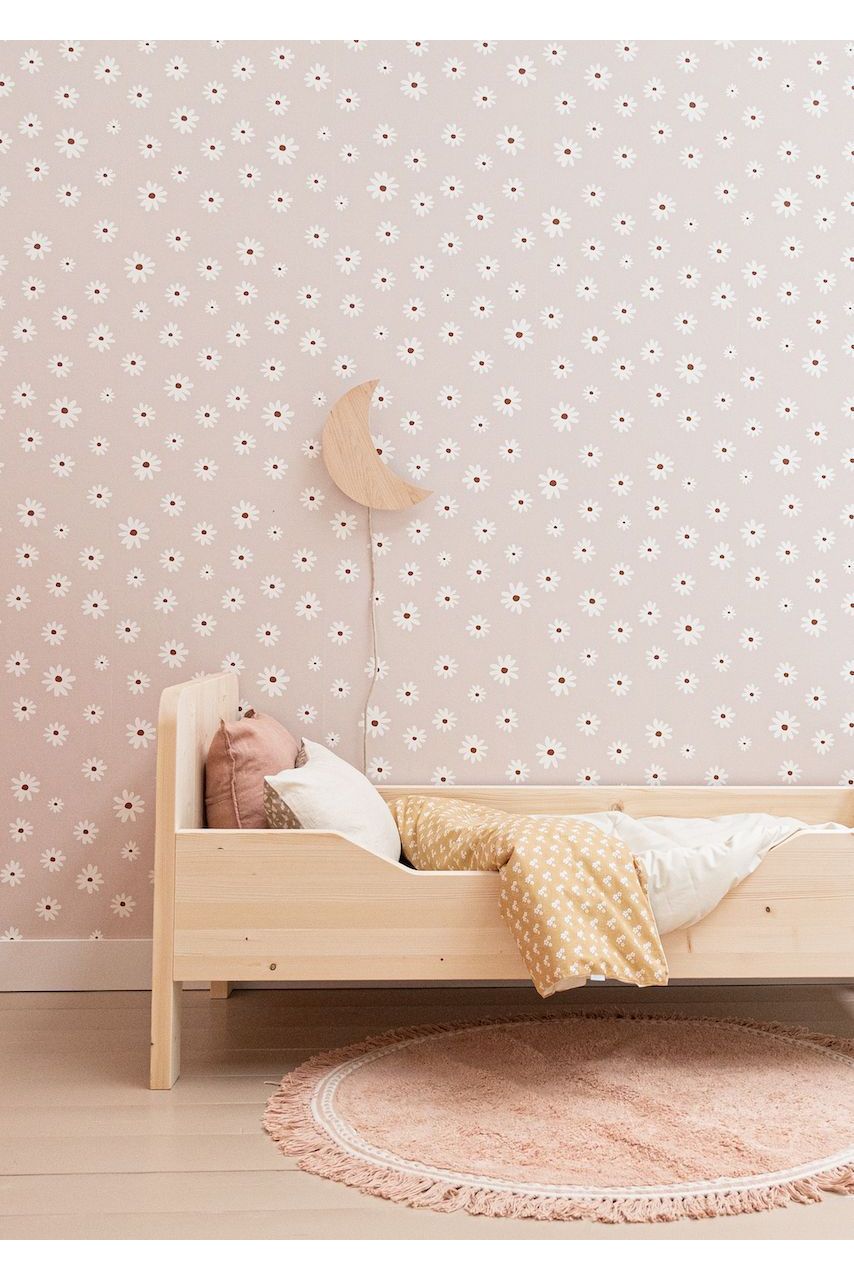 Behang Madelief - Nude van Bibelotte | Kids Conceptstore Le Fanfare