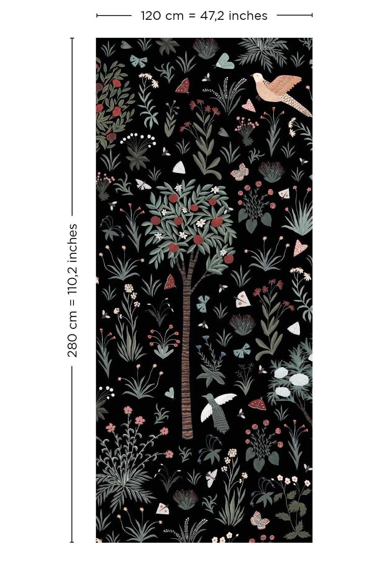 Behang Millefleurs Mural Regular van Bien Fait | Kids Conceptstore Le Fanfare