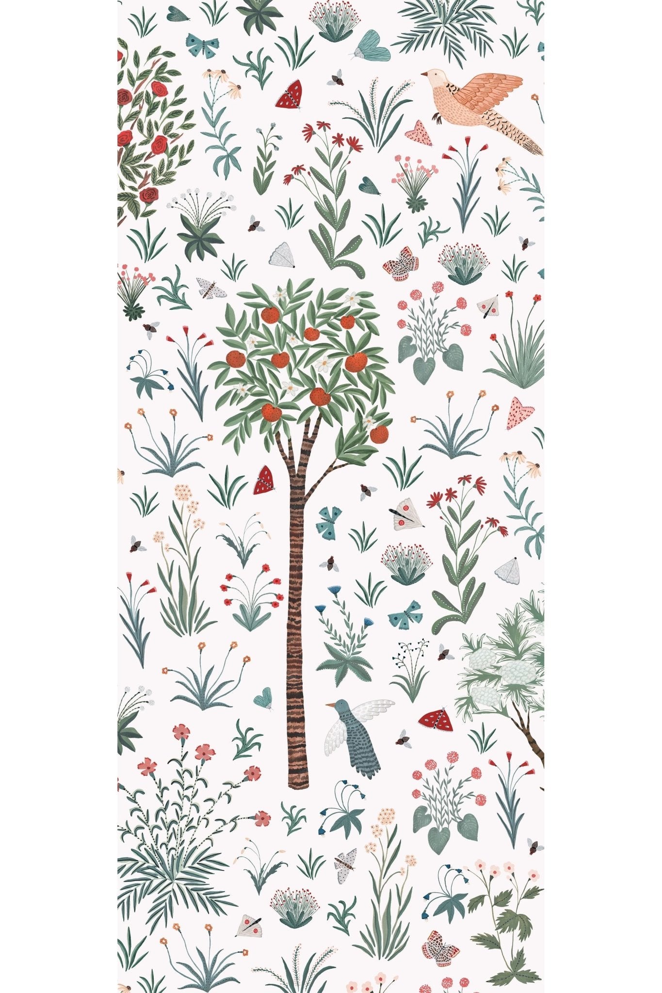 Behang Millefleurs Mural Spring van Bien Fait | Kids Conceptstore Le Fanfare
