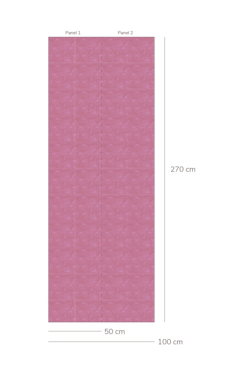 Behang Mush - Fuchsia van Bibelotte | Kids Conceptstore Le Fanfare