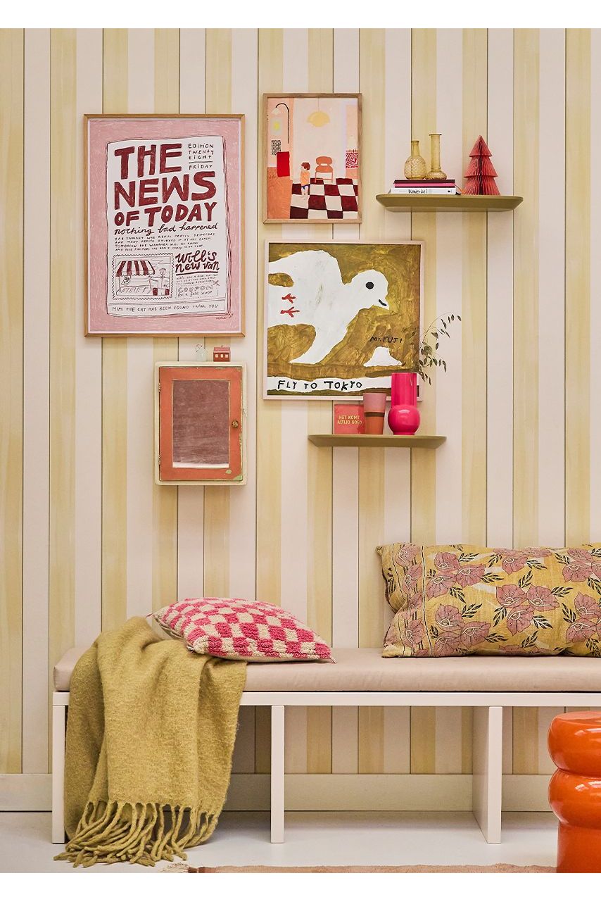 Behang Nola - Citroen van Bibelotte | Kids Conceptstore Le Fanfare