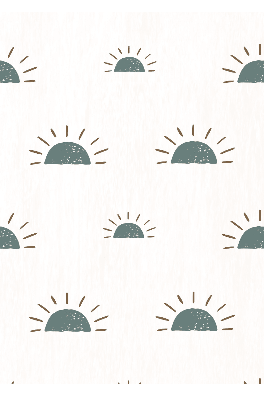 Behang Ochtendgloren - Denimblauw van Bibelotte | Kids Conceptstore Le Fanfare