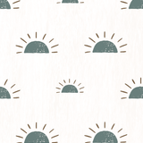 Behang Ochtendgloren - Denimblauw van Bibelotte | Kids Conceptstore Le Fanfare