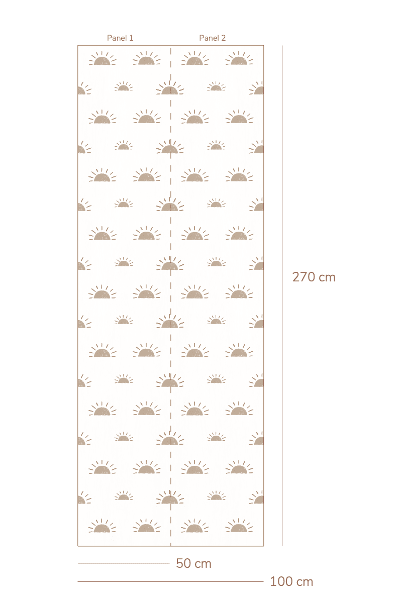 Behang Ochtendgloren - Roze van Bibelotte | Kids Conceptstore Le Fanfare