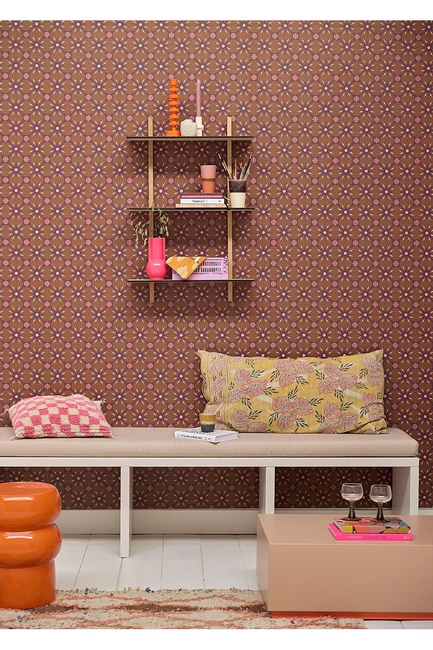 Behang Porto - Kastanje van Bibelotte | Kids Conceptstore Le Fanfare