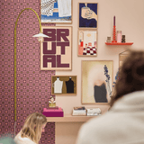 Behang Porto - Purper van Bibelotte | Kids Conceptstore Le Fanfare