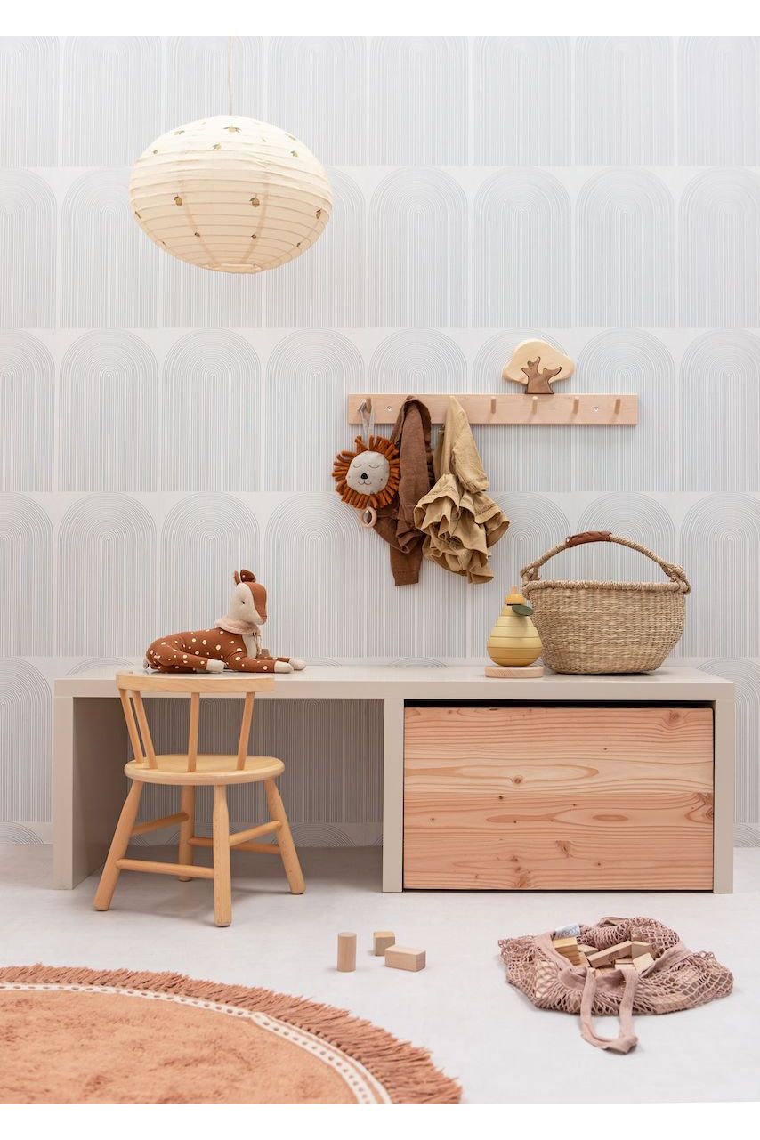 Behang Regenbogen - Denimblauw van Bibelotte | Kids Conceptstore Le Fanfare