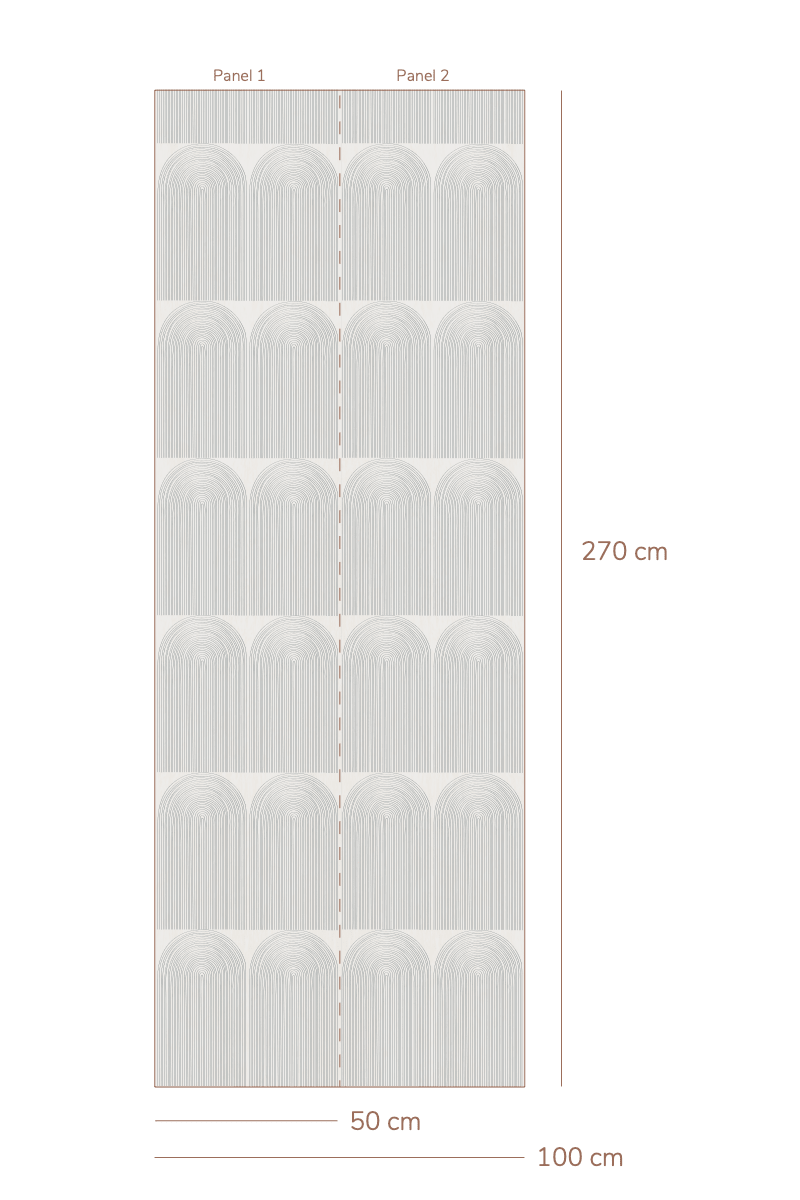 Behang Regenbogen - Denimblauw van Bibelotte | Kids Conceptstore Le Fanfare