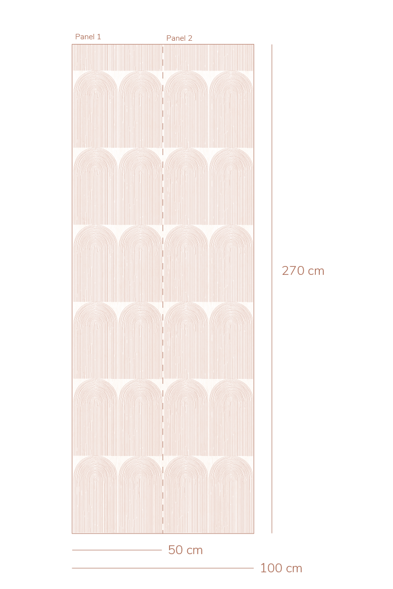 Behang Regenbogen - Nude van Bibelotte | Kids Conceptstore Le Fanfare