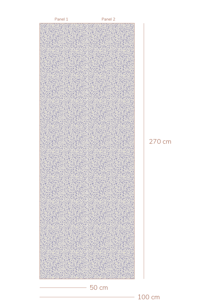 Behang Terrazzo - Kobalt van Bibelotte | Kids Conceptstore Le Fanfare