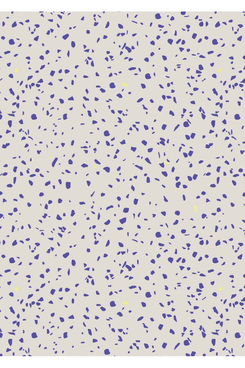Behang Terrazzo - Kobalt van Bibelotte | Kids Conceptstore Le Fanfare