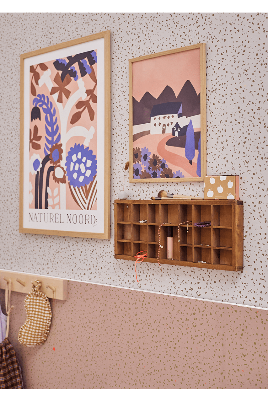 Behang Terrazzo - Macaron van Bibelotte | Kids Conceptstore Le Fanfare