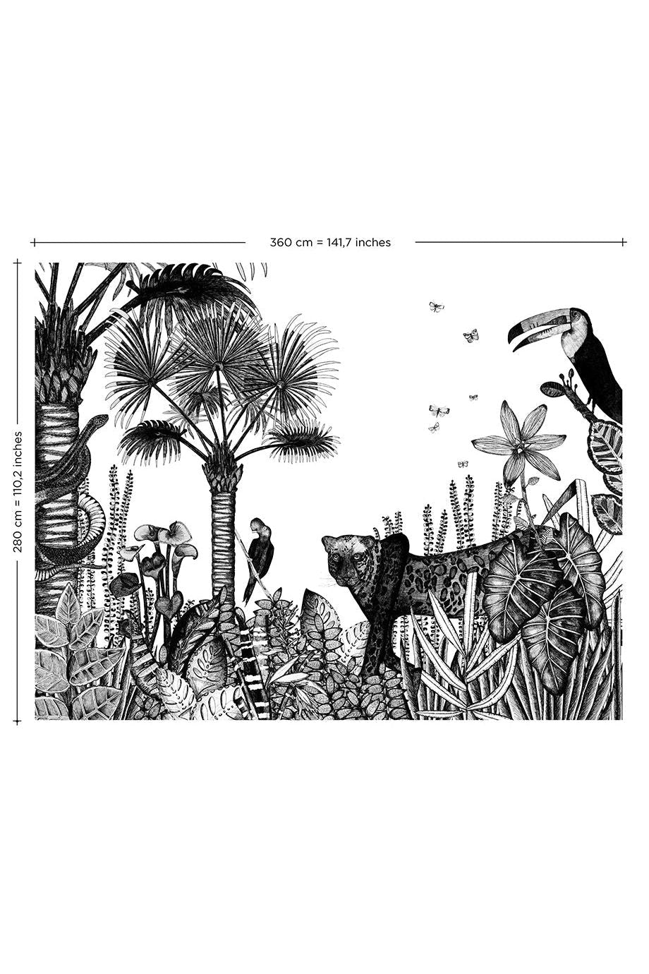 Behang The Wild Mural van Bien Fait | Kids Conceptstore Le Fanfare