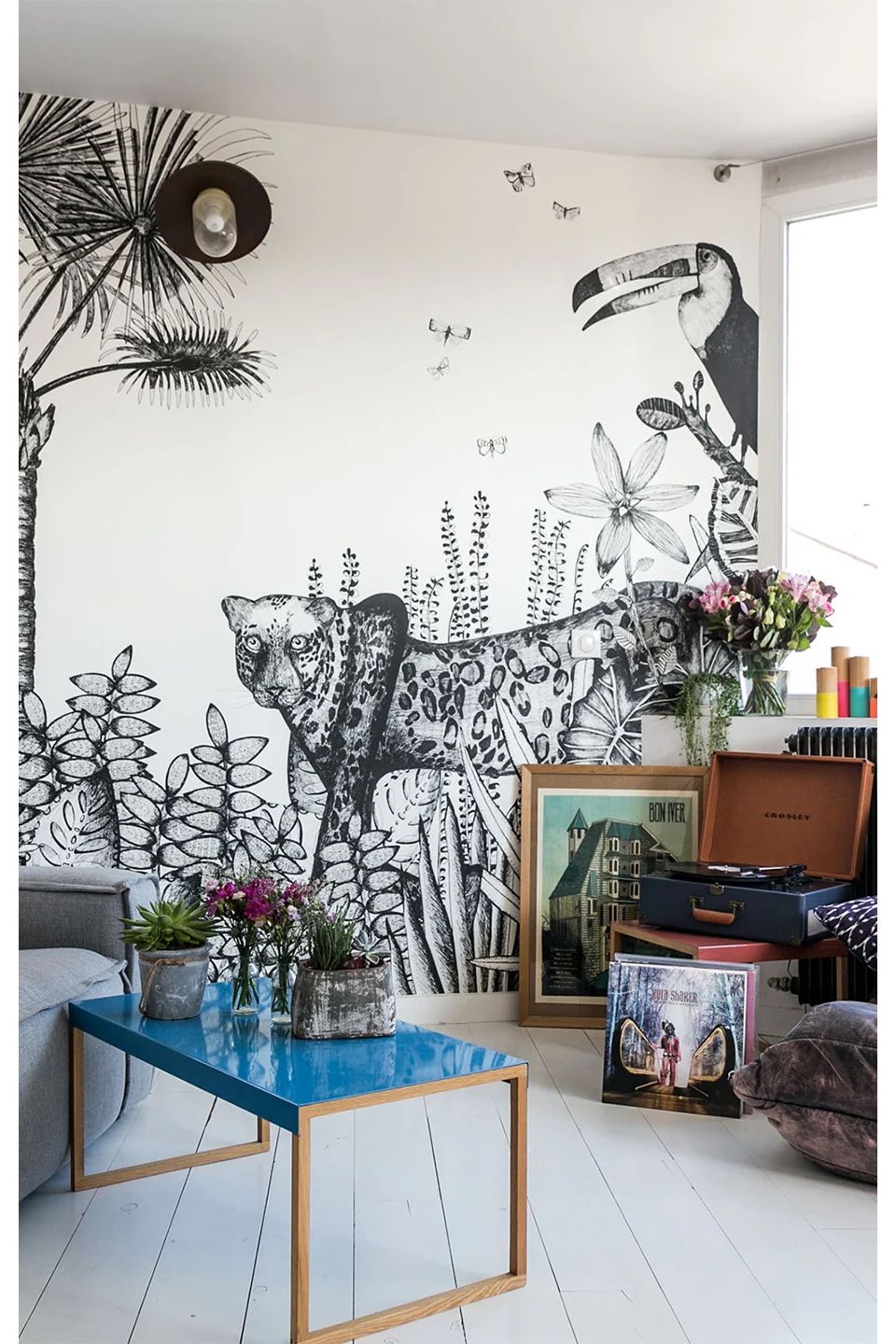Behang The Wild Mural van Bien Fait | Kids Conceptstore Le Fanfare