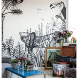 Behang The Wild Mural van Bien Fait | Kids Conceptstore Le Fanfare