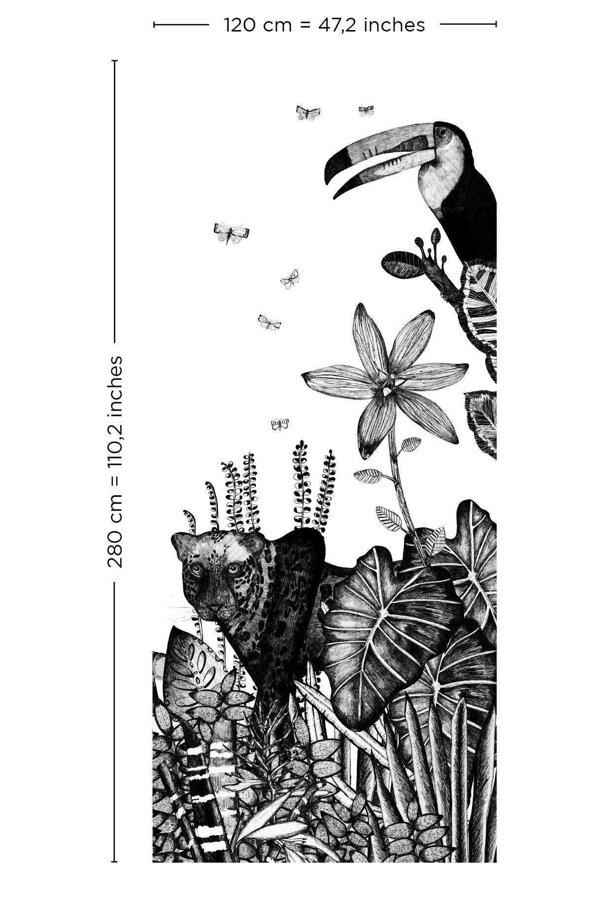 Behang The Wild Mural van Bien Fait | Kids Conceptstore Le Fanfare