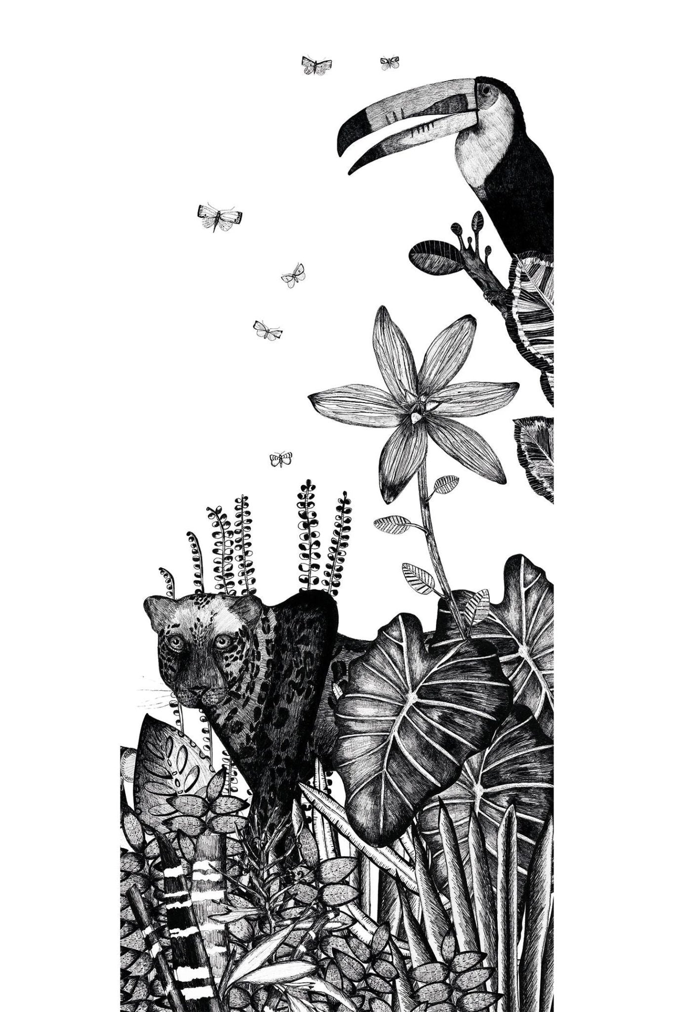 Behang The Wild Mural van Bien Fait | Kids Conceptstore Le Fanfare