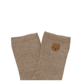 Bell Socks | Bear - Dusty Green van Donsje Amsterdam | Kids Conceptstore Le Fanfare