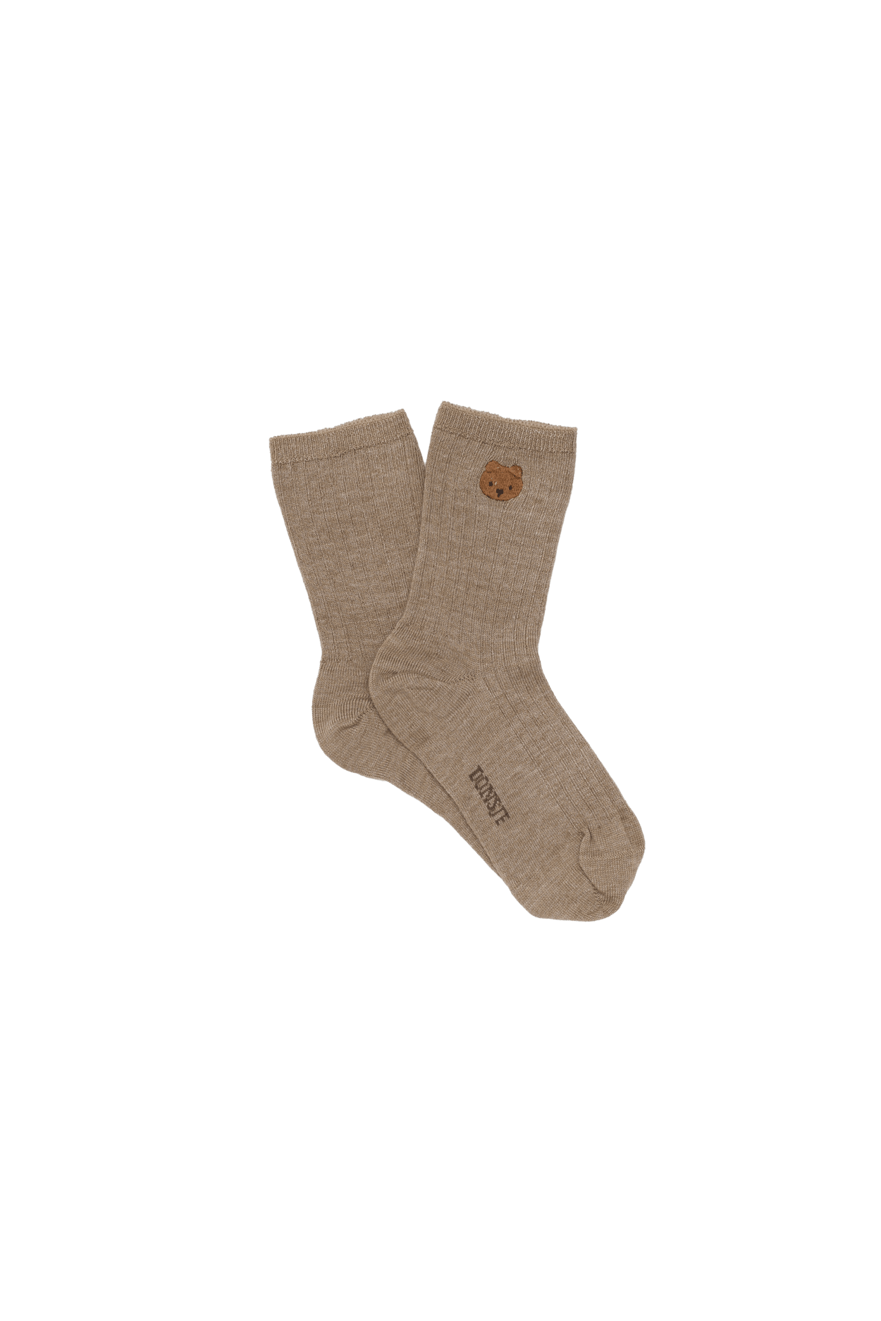 Bell Socks | Bear - Dusty Green van Donsje Amsterdam | Kids Conceptstore Le Fanfare