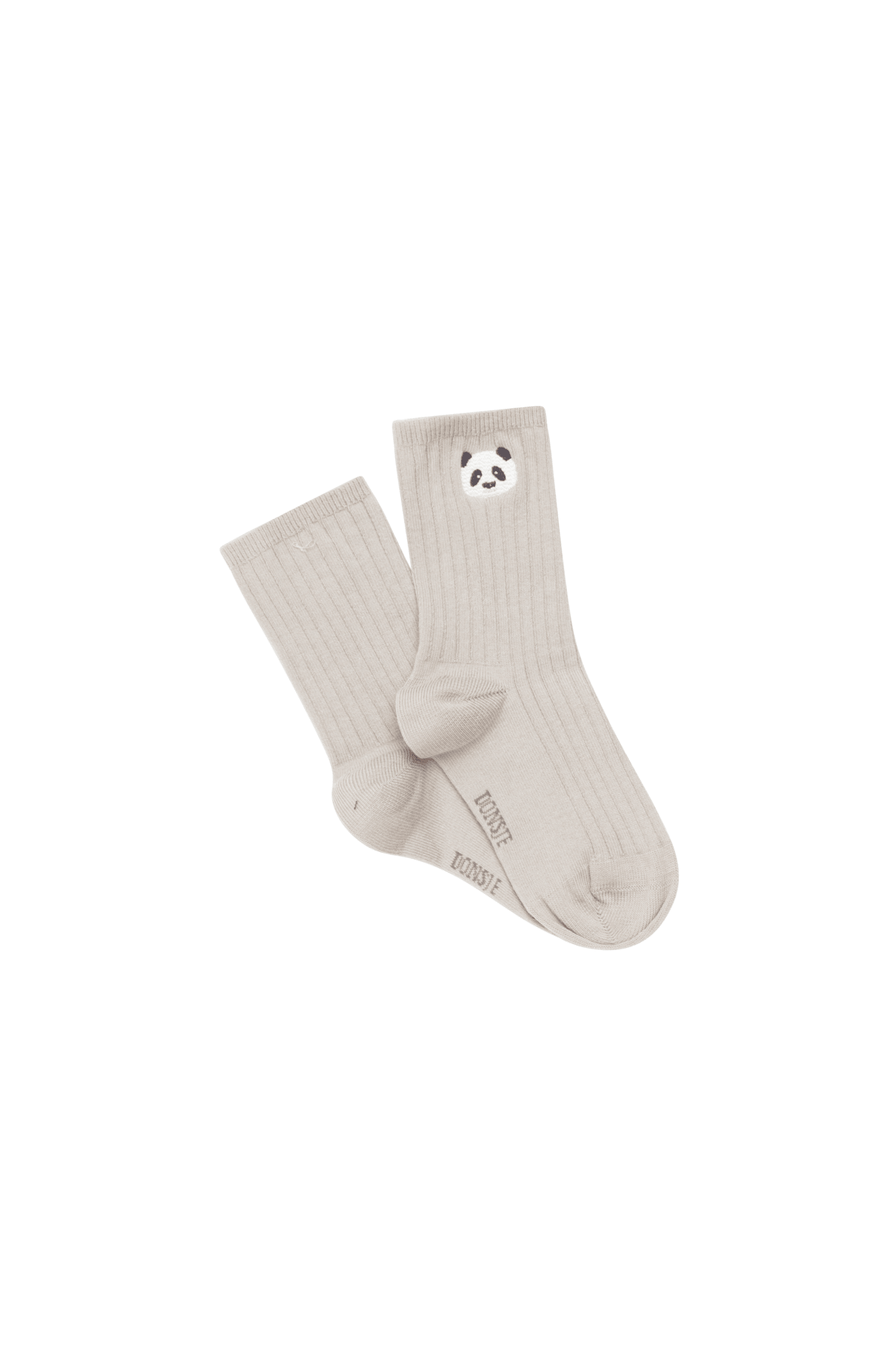 Bell Socks | Panda - Silver Grey van Donsje Amsterdam | Kids Conceptstore Le Fanfare