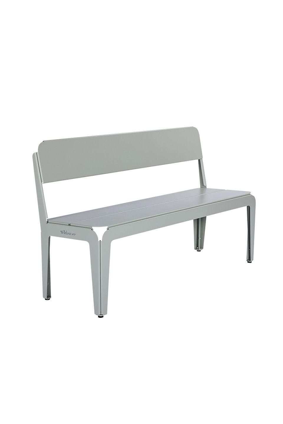 Bended Bench with Backrest - Agate Grey van Weltevree | Kids Conceptstore Le Fanfare