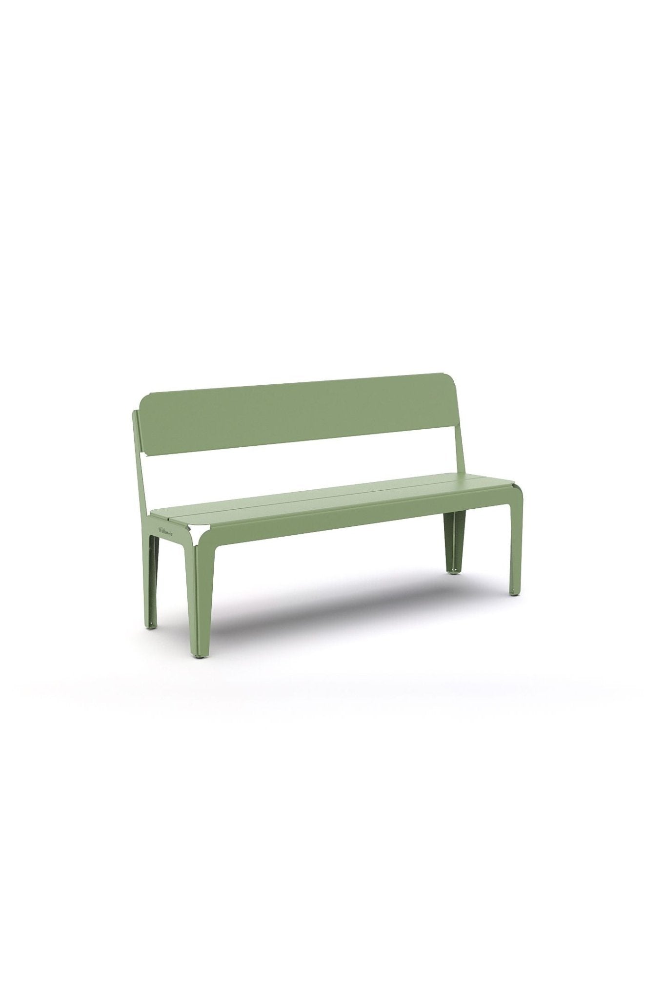 Bended Bench with Backrest - Pale Green van Weltevree | Kids Conceptstore Le Fanfare